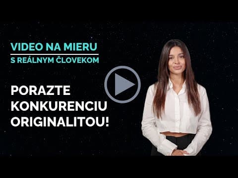 Autentické PROMO VIDEO s reálnym človekom pre Váš web